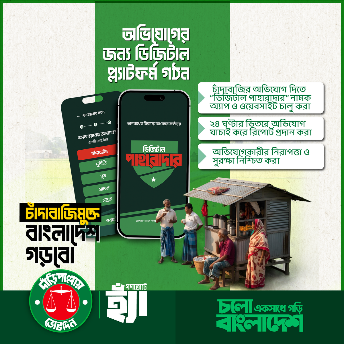 চাঁদাবাজিমুক্ত বাংলাদেশ গড়বো
